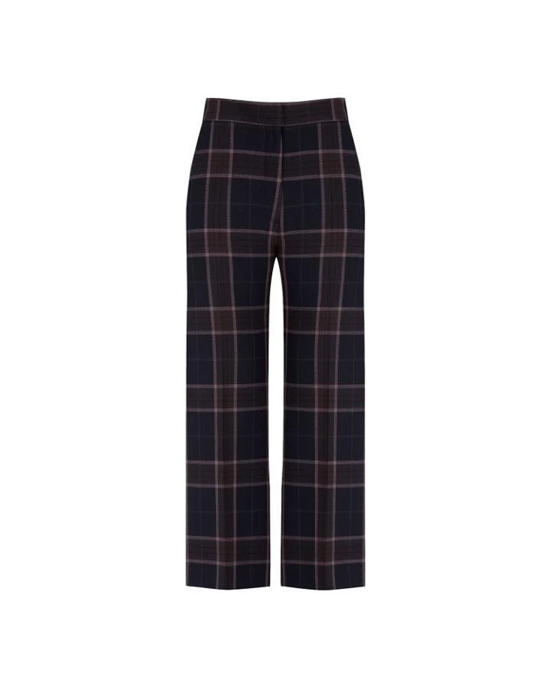 Smythe Rosewood Plaid Wide Leg Culotte