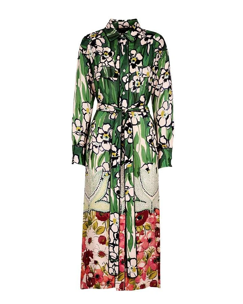 Smythe Garden Floral Shirt Dress