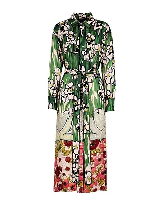 Smythe Garden Floral Shirt Dress