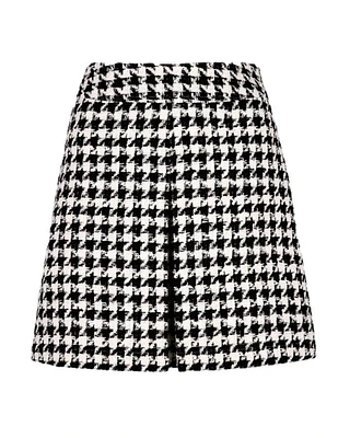 Smythe Single Pleat Tweed Mini Skirt