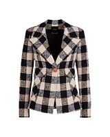 Smythe Cut-Away Check Blazer