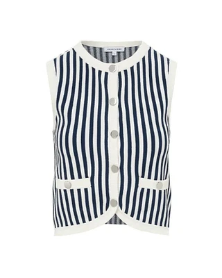 Veronica Beard Leland Stripe Vest