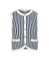 Veronica Beard Leland Stripe Vest