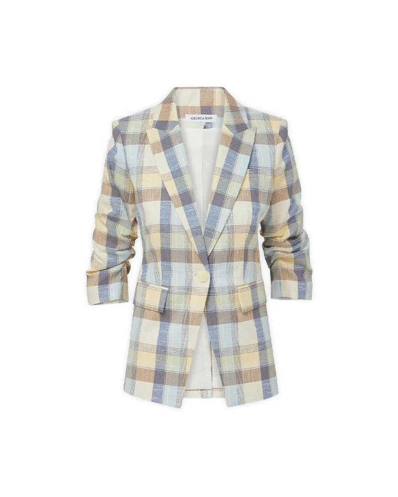 Veronica Beard Clayton Plaid Dickey Jacket
