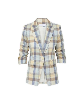 Veronica Beard Clayton Plaid Dickey Jacket