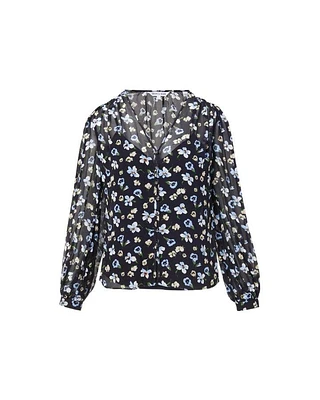 Veronica Beard Alec Floral Top
