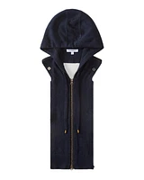 Veronica Beard Navy Cashmere Hoodie Dickey