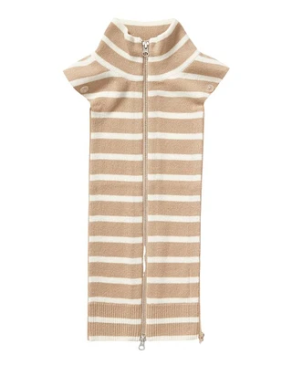 Veronica Beard Cashmere Uptown Stripe Dickey