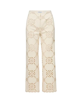 Veronica Beard Dova Eyelet Pant