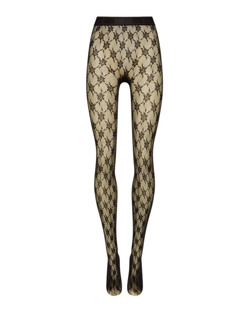 Wolford Rose Net Tights