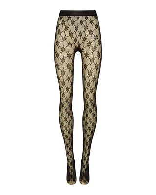 Wolford Rose Net Tights