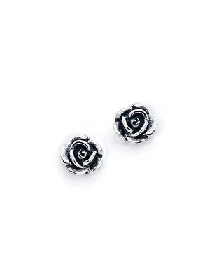 Bloodline Design Rose Stud Earrings