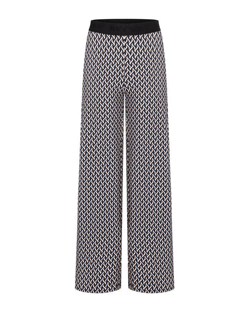 Cambio Allison Graphic Horsebit Print Pant