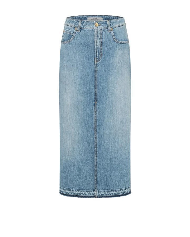 Cambio Hailey Denim Midi Skirt