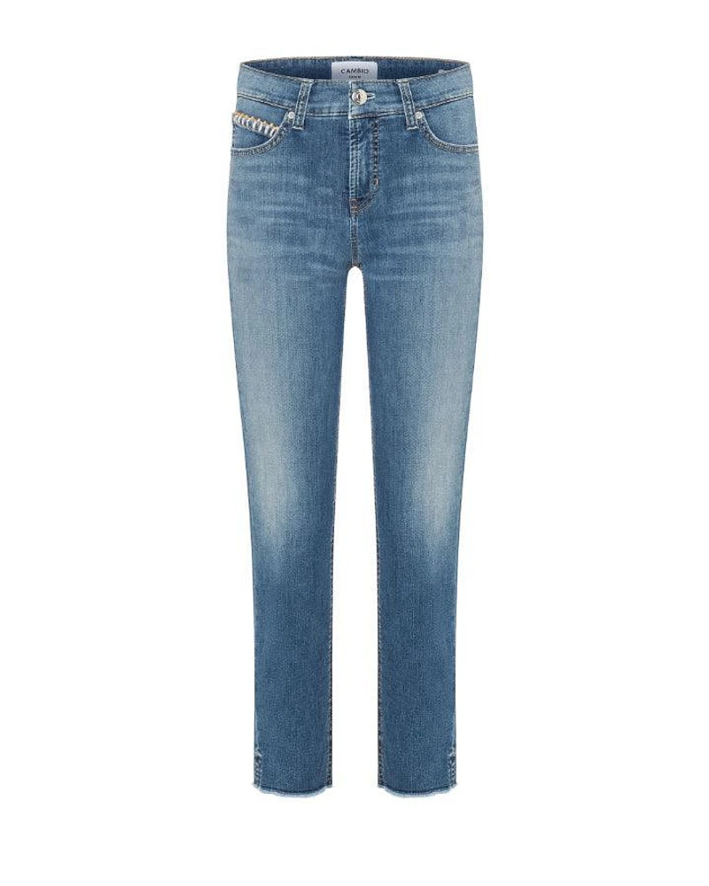 Cambio Piper Slim Fit Cropped Jeans