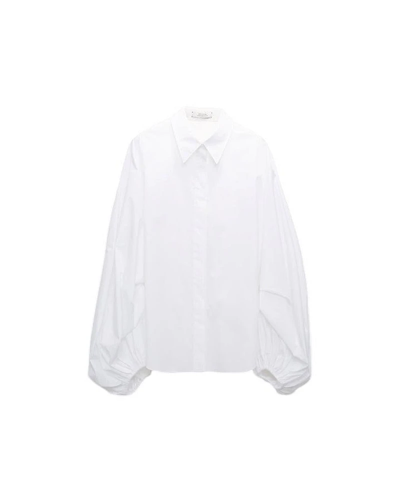 Dorothee Schumacher Poplin Power Voluminous Sleeves Blouse