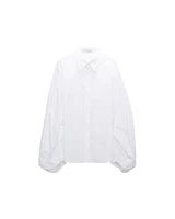 Dorothee Schumacher Poplin Power Voluminous Sleeves Blouse