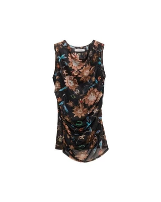 Dorothee Schumacher Sheer Flowers Tank Top