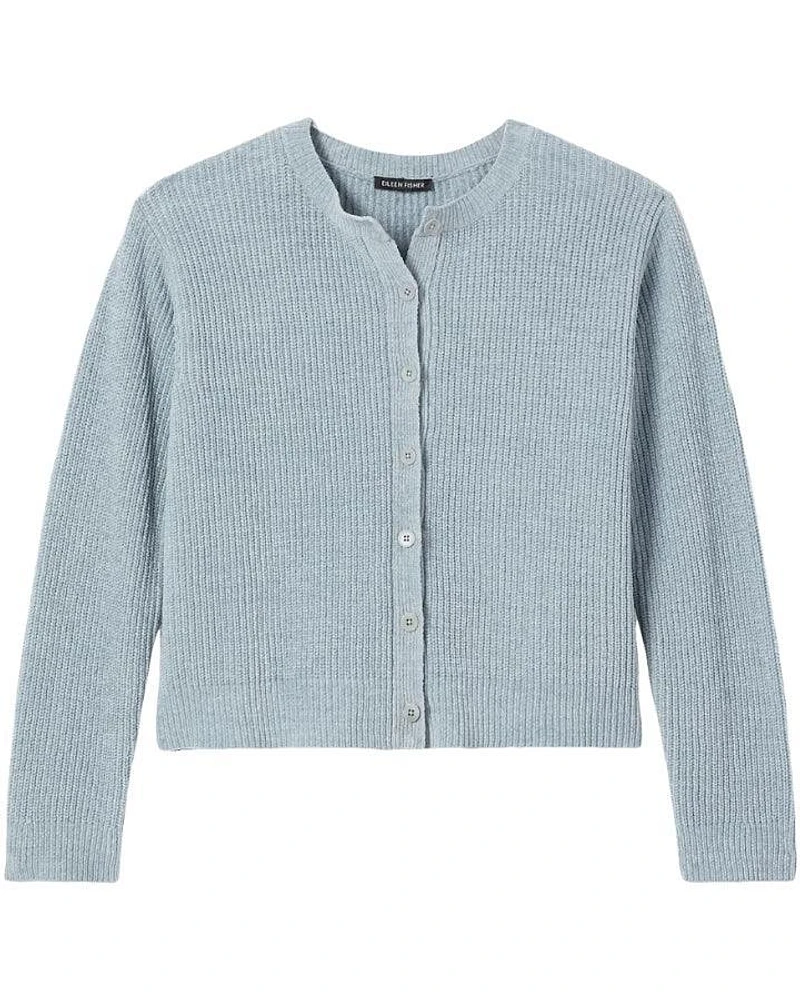Eileen Fisher Cotton Chenille Boxy Cardigan