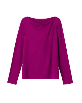 Eileen Fisher Cowl Neck Jersey Top