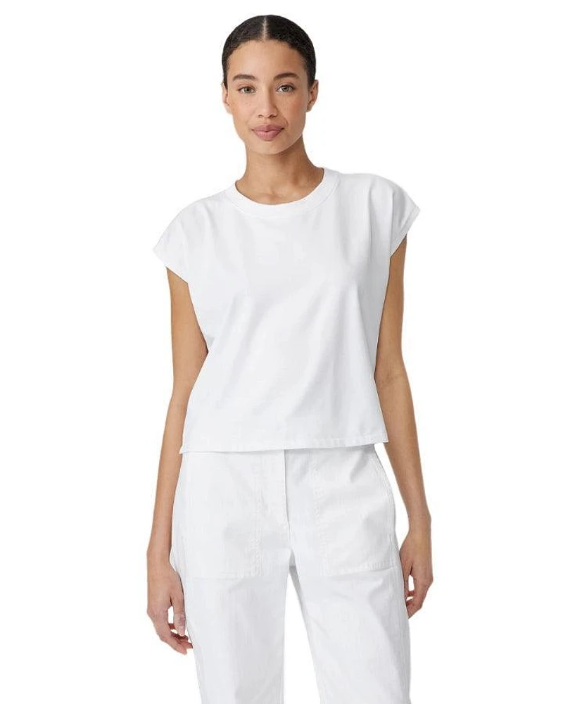 Eileen Fisher Pima Cotton Stretch Jersey Square Top