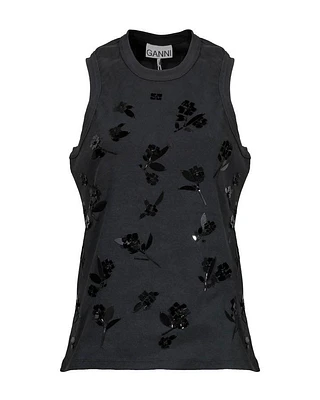 Ganni Sequin Tank Top