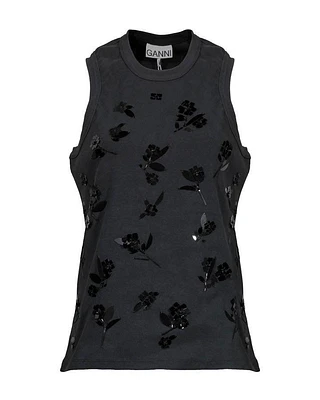 Ganni Sequin Tank Top