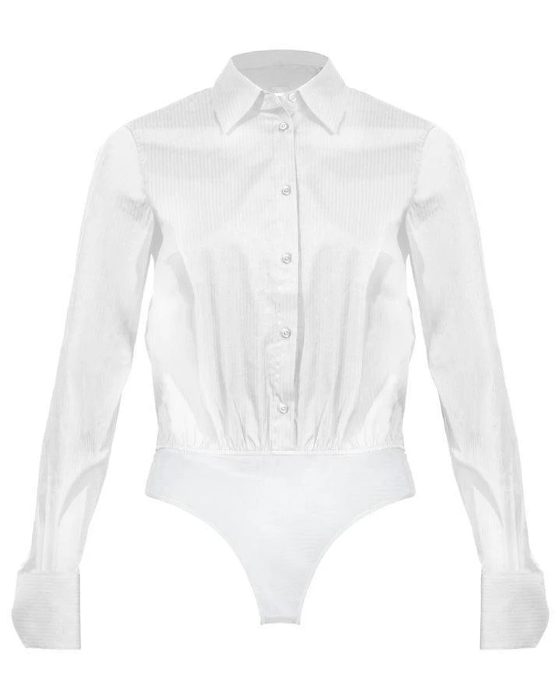Hugo Boss Blaise Friday Body Suit Shirt White