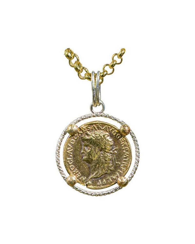 Karyn Chopik Roman Coin Necklace