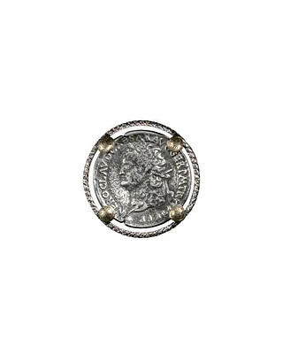 Karyn Chopik Silver Loop and Coin Pin