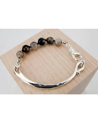 Karyn Chopik Sterling Silver Agate Bracelet