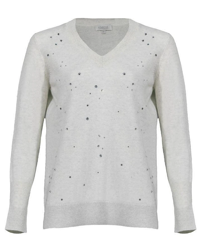 Kinross Cashmere Crystal Pullover