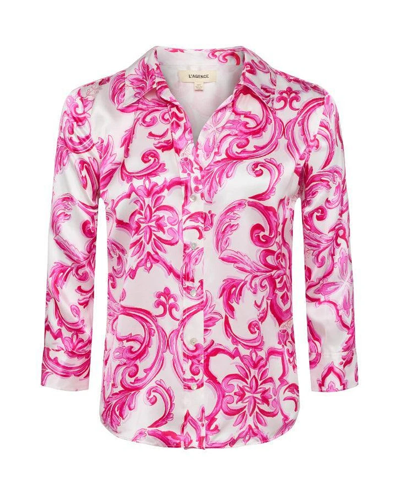 L'Agence Dani 3/4 Sleeve Mediterranean Blouse