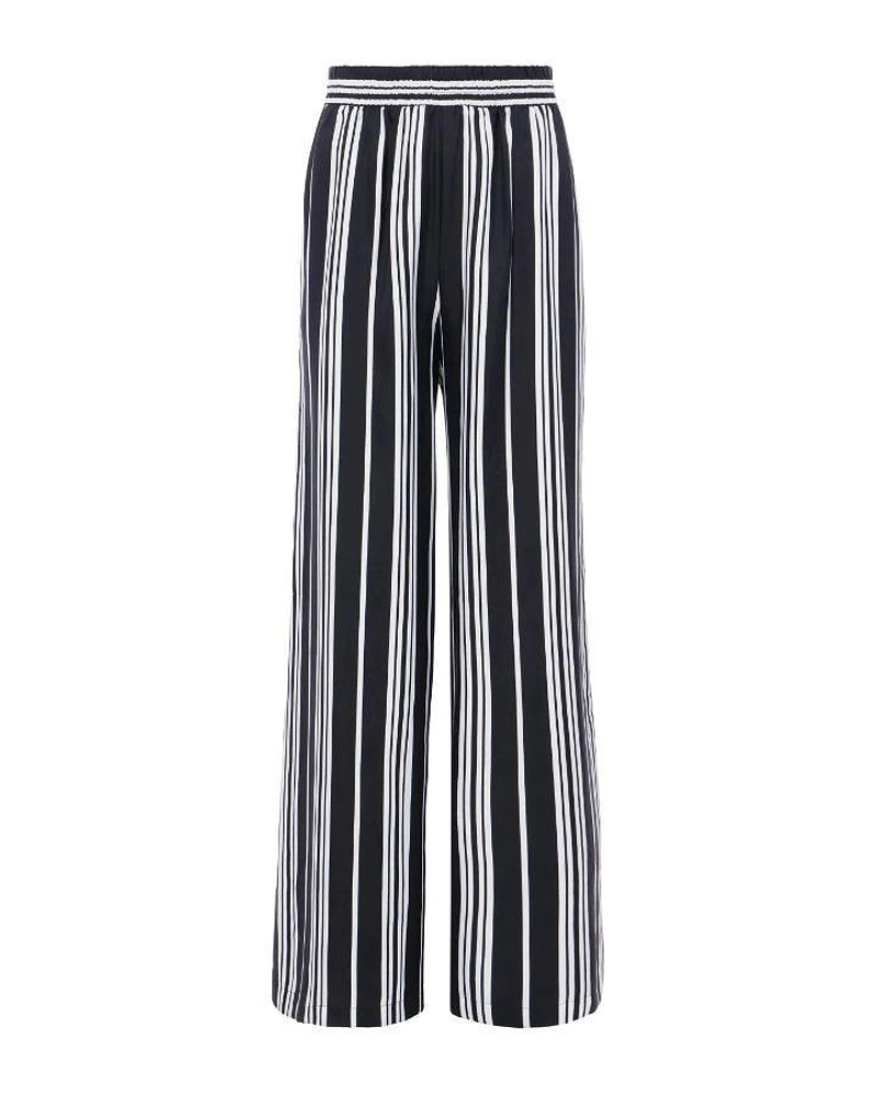 L'Agence Lillian Wide Leg Stripe Pant