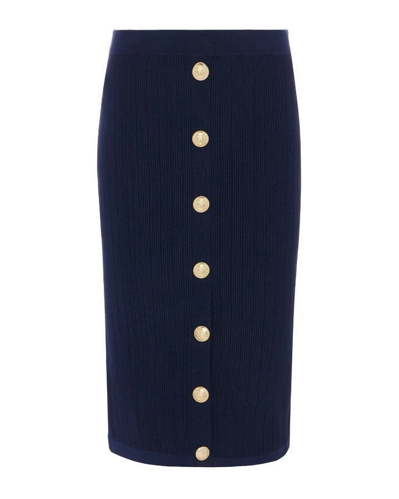 L'Agence Melania Pointelle Knit Skirt