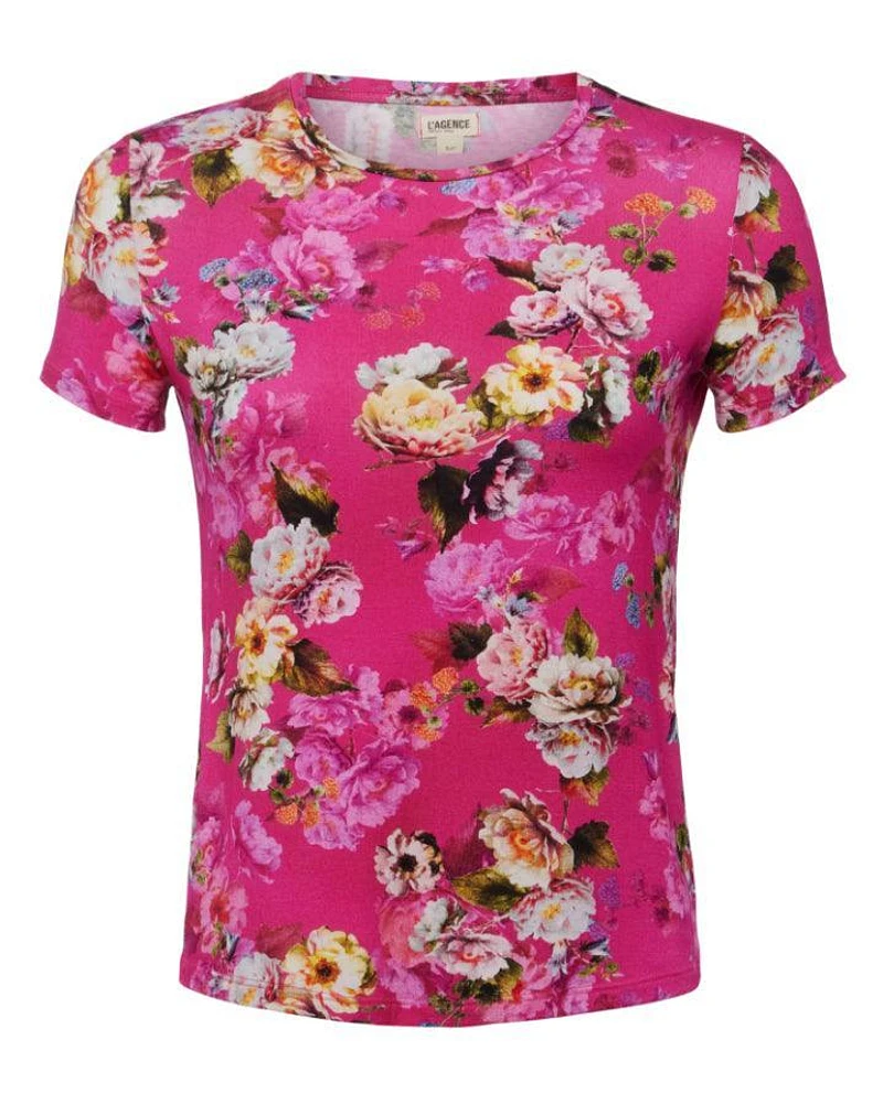 L'Agence Ressi Cabaret Pink Multi Tee