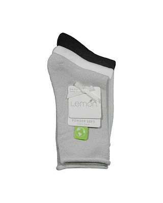 Lemon Crew 3 PK Socks