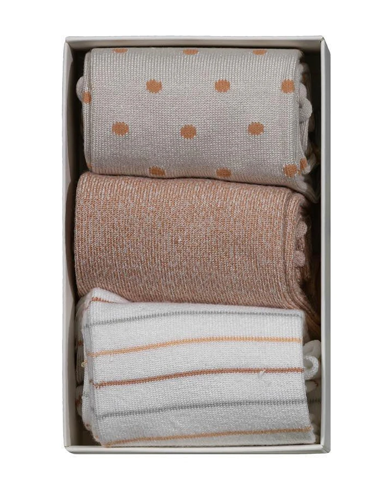 Lemon Pillow Polytam Crew 3 PK Socks