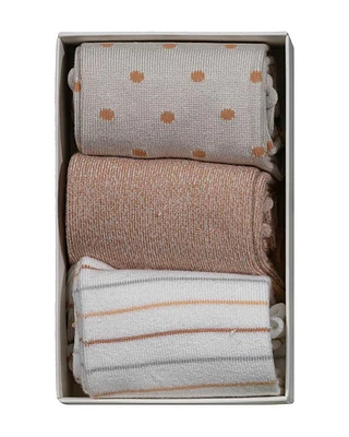 Lemon Pillow Polytam Crew 3 PK Socks