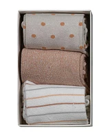 Lemon Pillow Polytam Crew 3 PK Socks