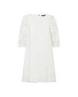 Luisa Cerano Crochet Sleeve Dress