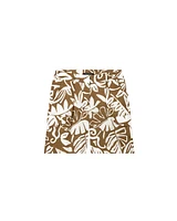 Luisa Cerano Leaf Print Cargo Shorts