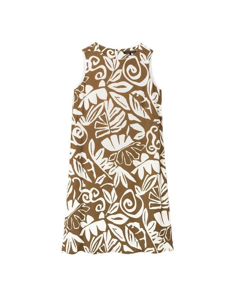 Luisa Cerano Leaf Print Shift Dress