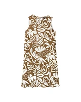 Luisa Cerano Leaf Print Shift Dress