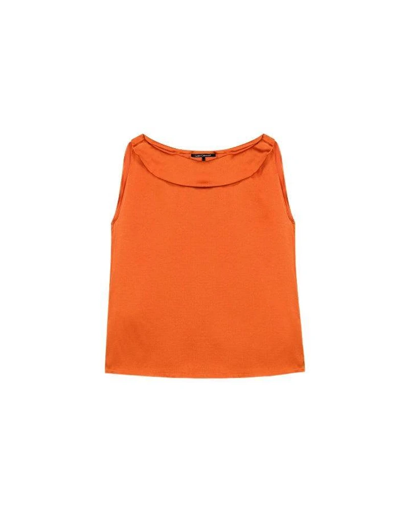 Luisa Cerano Satin Look Sleeveless Top