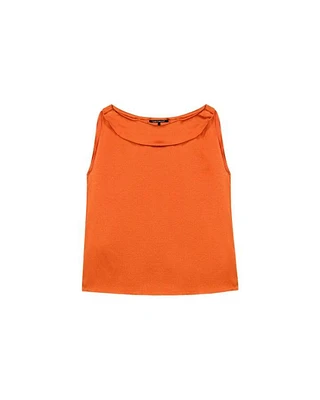 Luisa Cerano Satin Look Sleeveless Top