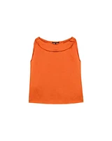 Luisa Cerano Satin Look Sleeveless Top