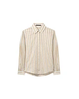Luisa Cerano Striped Linen Blouse