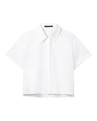 Luisa Cerano Short Shirt Blouse With Pockets