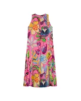Luisa Cerano Sleevless Caribbean Print Dress